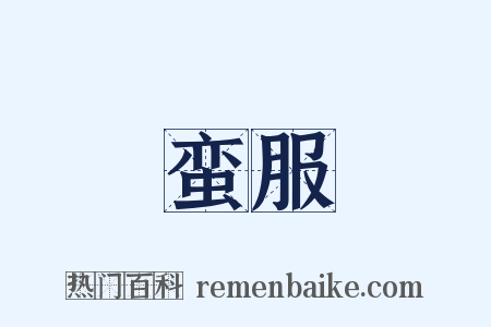 蛮服是什么意思的图片